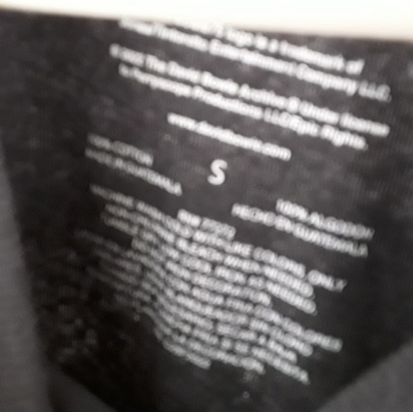 David Bowie Ziggy Stardust Graphic Band Tee NWT - Picture 8 of 9